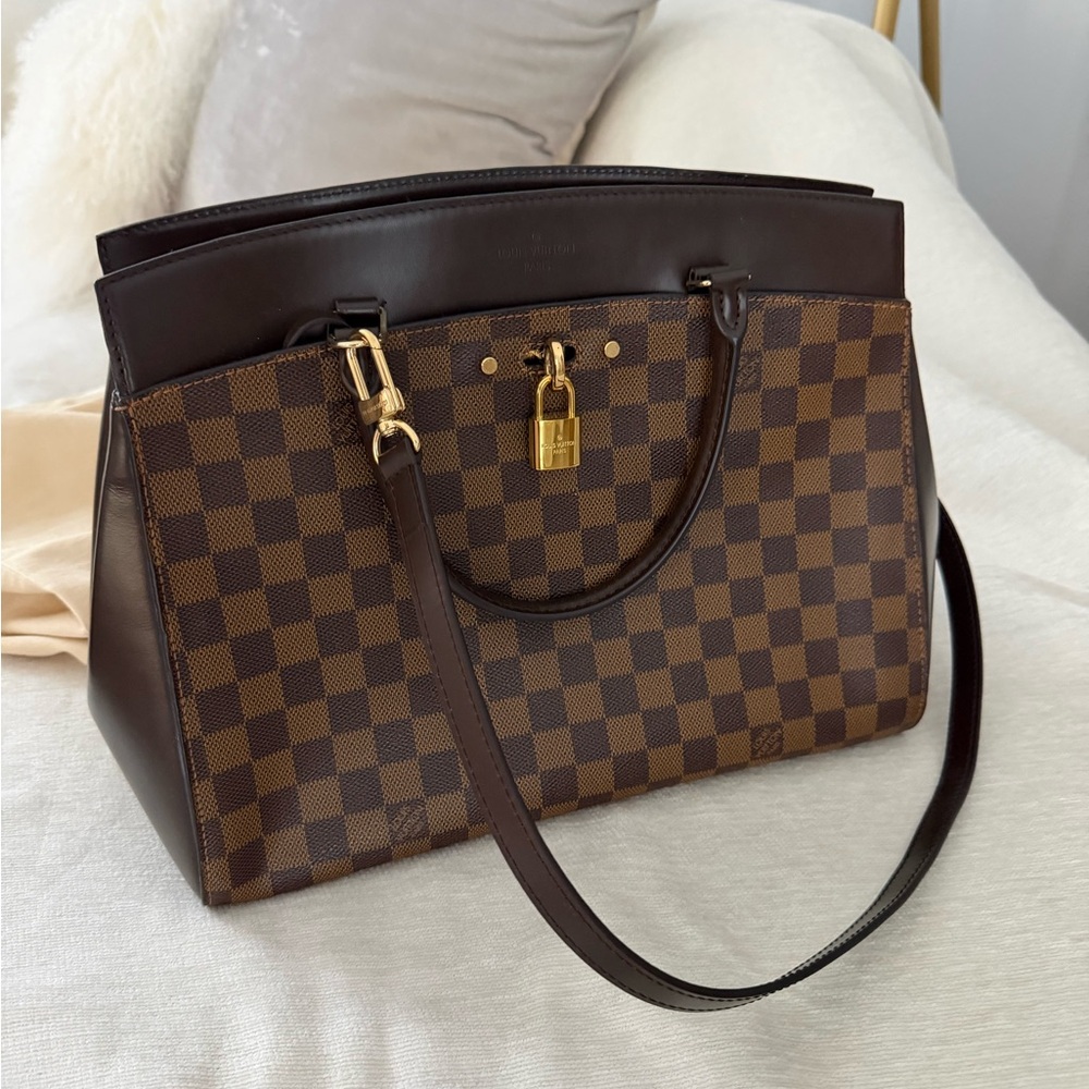 Louis Vuitton Brown Checkered Shoulder Bag